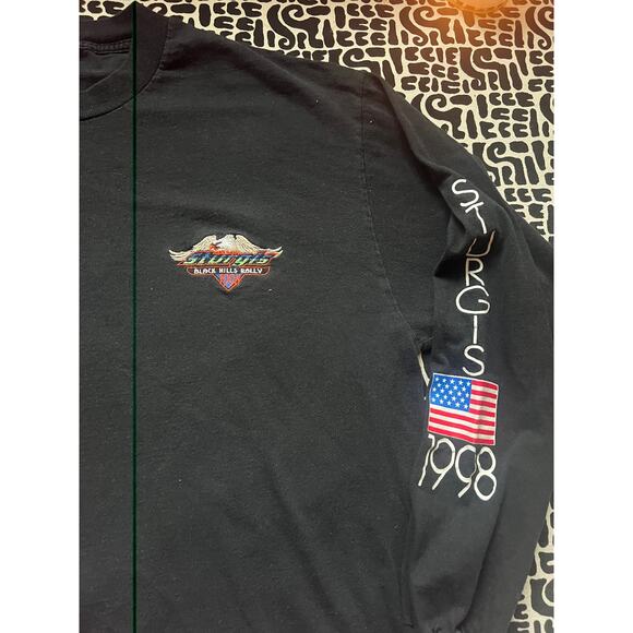 Vintage Harley Davidson biker black T-shirt, 90s - Picture 2 of 4